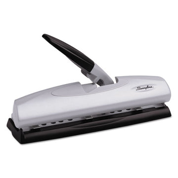 Swingline® 20-sheet Lighttouch Desktop Two- To Seven-hole Punch, 9-32" Holes, Silver-black freeshipping - TVN Wholesale